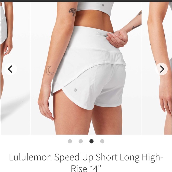 ❌Sold❌ Lululemon High Rise Speed Up shorts - Picture 2 of 8